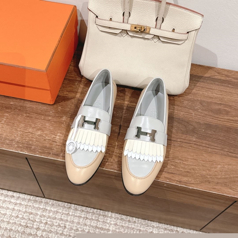 H**mes leather shoes